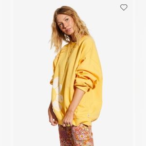 Billabong x Smiley 😊💛🤙Ridin Happy Oversized Sweatshirt M